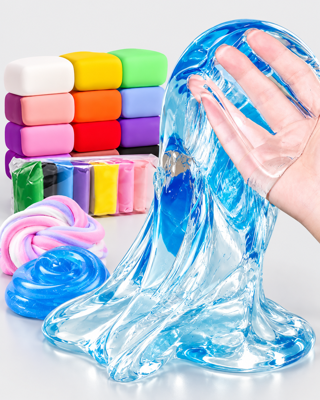 slime and clay