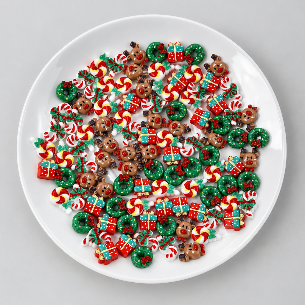 DIY Squishy Christmas resin Decoration Fillers