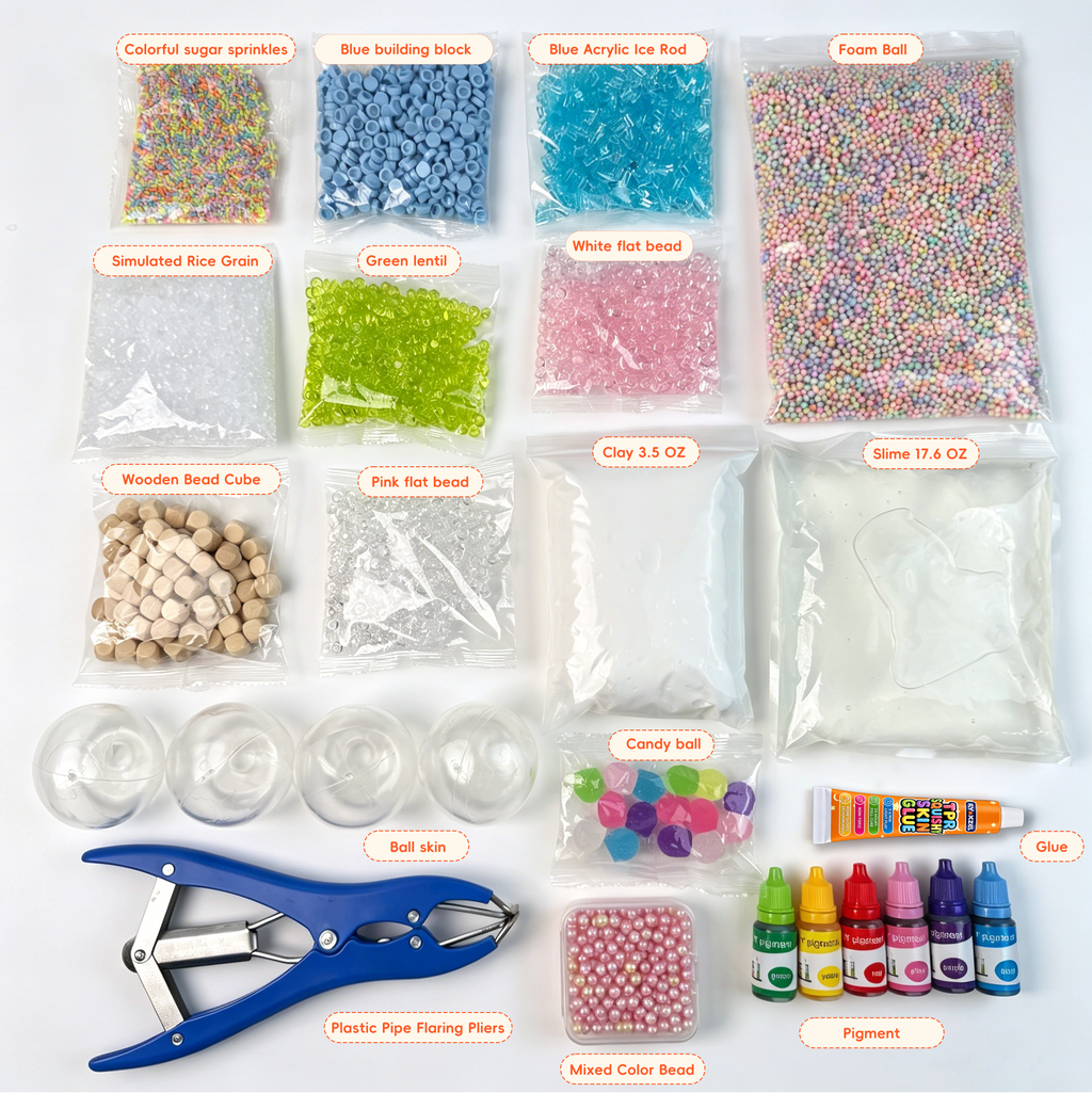 DIY Squishy Making Kit Included Slime & Clay