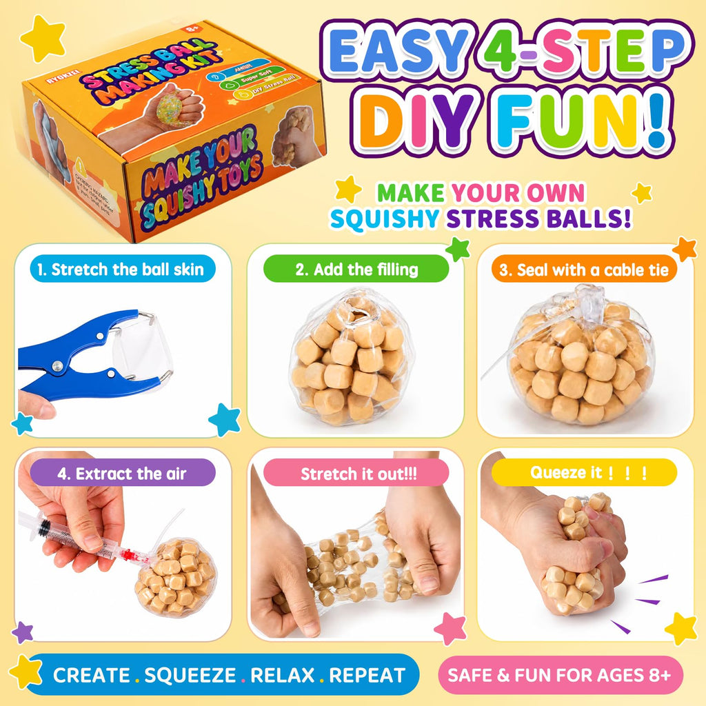 DIY Squishy Making Kit Included Slime & Clay