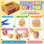 DIY Squishy Making Kit Included Slime & Clay